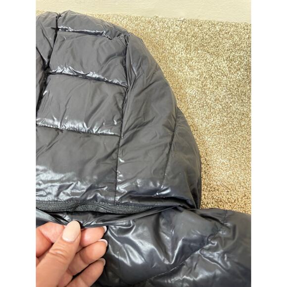 Calvin Klein Packable Lightweight Premium Down Long Coat Removable Hood XXL Gray - Picture 8 of 8